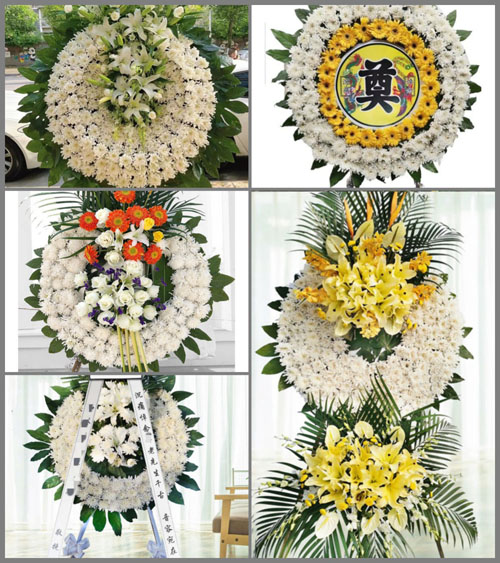 福建福州闽清县下祝乡箬洋村花圈速递